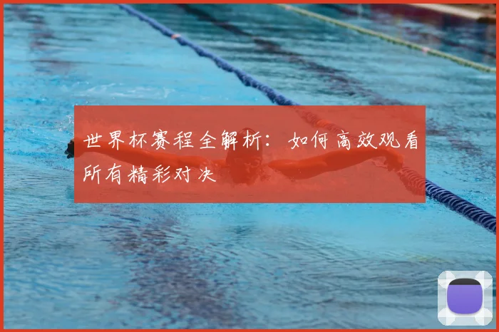 世界杯赛程全解析：如何高效观看所有精彩对决